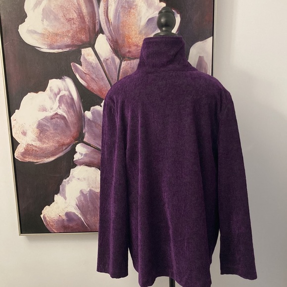 💥SOLD💥 Habitat clothes to live in Gorgeous Purple Textured Swing Jacket - Picture 3 of 9